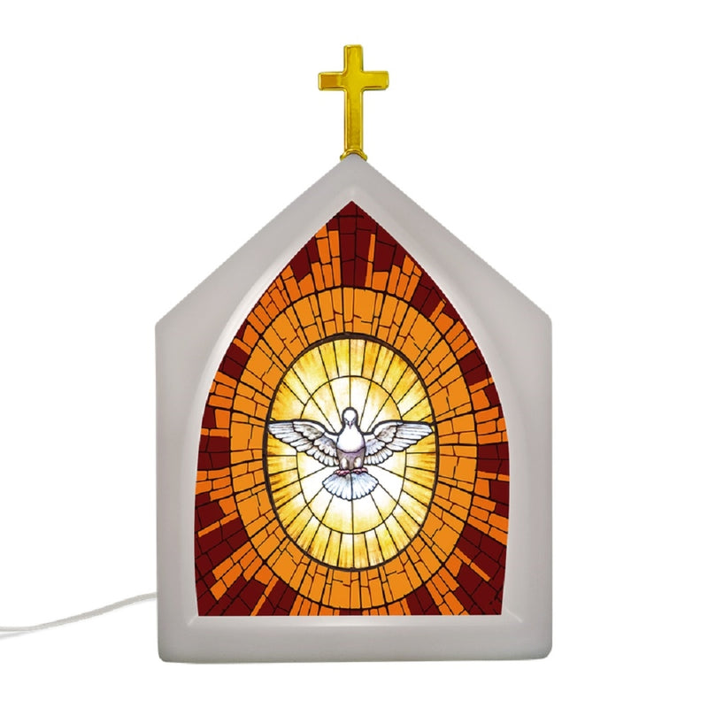 Luminária Vitral Espírito Santo