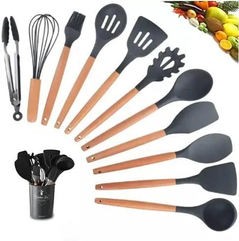 Kit C/12 Peças  Almadecor: Utensílios de Cozinha com Toque de Elegância