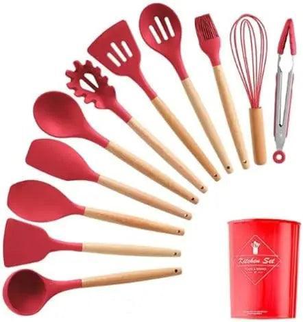 Kit C/12 Peças  Almadecor: Utensílios de Cozinha com Toque de Elegância