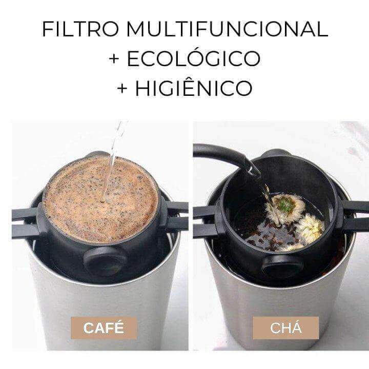 Mini  Filtro de Café Portátil CaféPort + BRINDE Ebook de Receitas