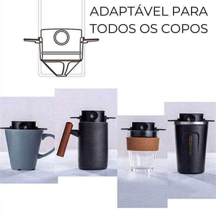 Mini  Filtro de Café Portátil CaféPort + BRINDE Ebook de Receitas